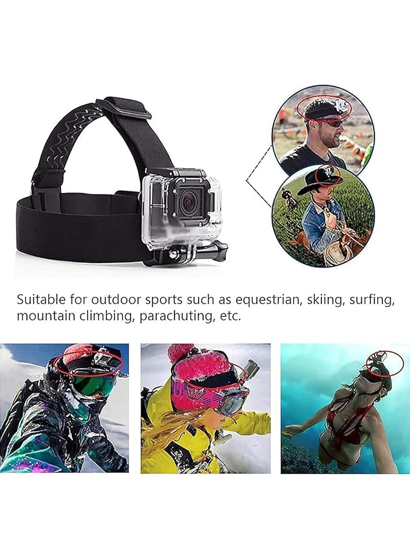 Bukela حزام تثبيت الرأس وحزام تثبيت الصدر سترة تشيستي لكاميرا الحركة متوافق مع GoPro Hero 13,12,11,10,9,8,Max,Go Pro Hero 7,6,5,4, Session,3+,3,Hero (2018),Fusion,DJI Osmo - Image 5